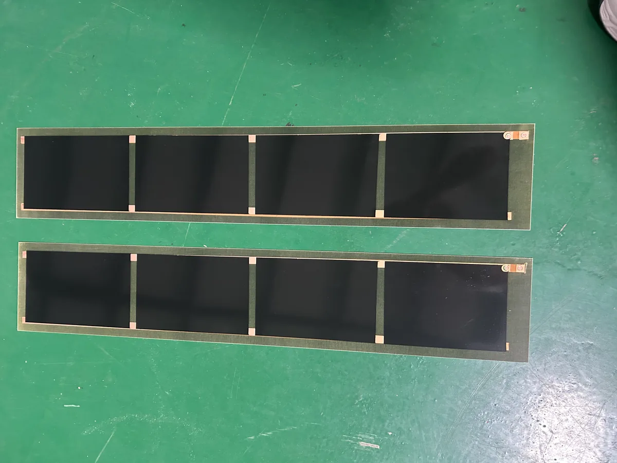 Graphene far-infrared heating panel, close-up detail