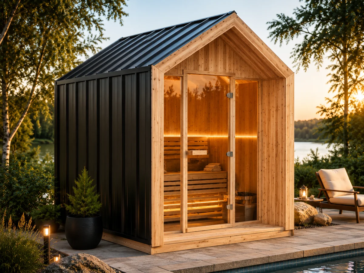 Glass-Front Graphene Infrared Sauna